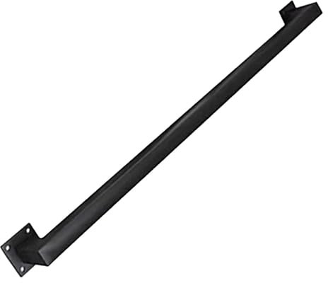 Holdes Pasamanos de escalera interior, pasamanos de escalera tubular, pasamanos de metal cuadrado para pared, asideros para personas mayores, barandilla de metal para interiores y exteriores para