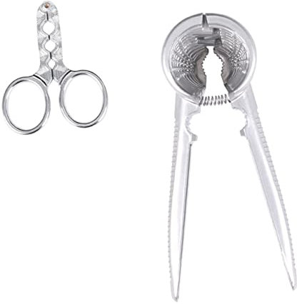Alipis 2St zange mit Walnuss Clip Kastanienöffner Nussschale Nussöffner-Cutter-Gadgets Walnussöffner küchenhelfee zerkleinerer für nüsse Schalenzieher Scheller Aluminiumlegierung