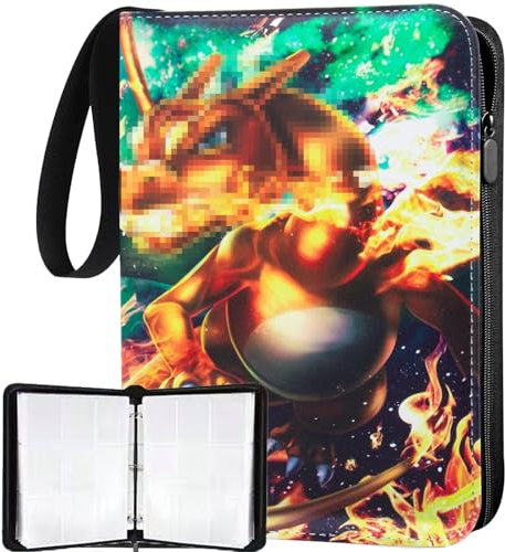 900 Karten Sammelalbum,50 Sammelkarten Album, Anime Karten Sammelalbum Groß