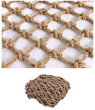 WEITINGKKK Safety Netting Rope Netting, Jute Twine String Netting Decking Rope Net Garden Bundling Net(1x3m(3.3x10ft))