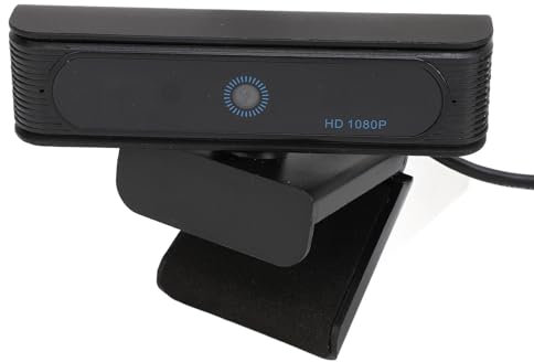 Plyisty Webcam de Reconnaissance Faciale, Webcam Full HD 1080P 30fps pour Hello, Connexion Facile pour Ordinateur de Bureau et Ordinateur Portable, pour 11 10