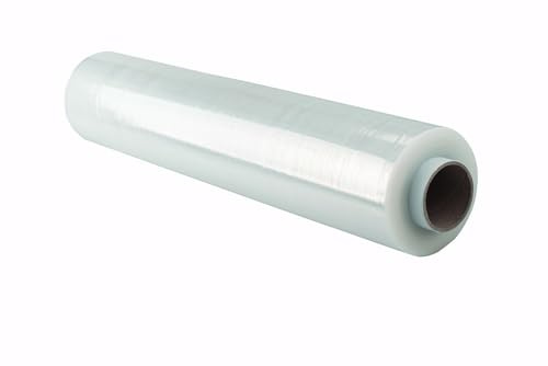 OFFICE PRODUCTS Stretchfolie transparent folie 1 rulle/handstretchfolie/243 m – 50 cm/2,5 kg netto 23 my hand flyttfolie/stretchfolie/blöjfolie packfolie och flytt/förpackningsfolie