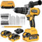 SundpeyPRO Perceuse Percussion Sans Fil 120Nm - 21V Brushless Perceuse Visseuse Sans Fil, 2 Batteries 4.0Ah, 20+3 Réglages de Couple pour Visseuse-Devisseuse, Mandrin 13mm, 2 Vitesses, 35 Accessoires