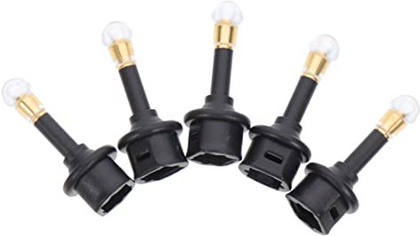 SECFOU 5pezzi Adattatore Audio Ottico Da Digitale Ottico Femmina Jack Maschio Convertitore Audio Per Cuffie e Dispositivi Elettronici Facile Da Usare e Compatibile