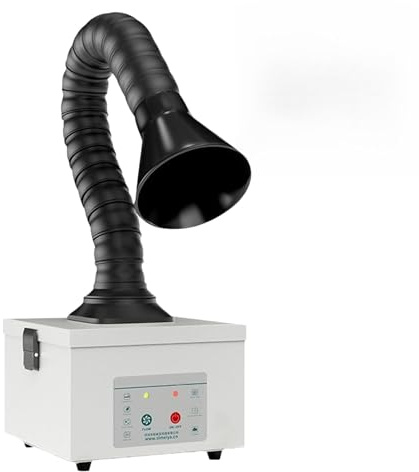 CISSIYOG Lötrauchabsorber, 45W Lötrauchabsaugung mit 3 Stufen Filter | Luftvolumen 180 m³/h, Geräuscharmes, Rauchreinigung für Laserschweißen, Rauchabsaugung