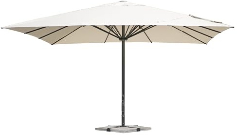 Gruppo Maruccia - Parasol professionnel 5 x 5 mètres - Poteau central en aluminium - Bâche en résine hydrofuge - Pour bar, restaurant, hôtel