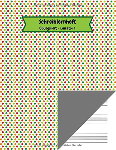 Schreiblernheft - Übungsheft - Lineatur 1: Schreibübungsheft für Erstklässler mit Häuschen | Grundschule - 1. Klasse | Geschenkideen zum Schulanfang