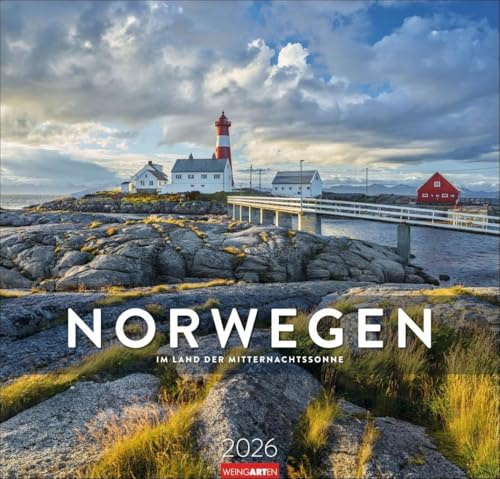 Norwegen Kalender 2026 - Im Land der Mitternachtssonne: Reise-Wandkalender mit 12 atemberaubenden Fotografien aus dem Land der Fjorde. ... 48 x 46 cm. (Reisekalender Weingarten)