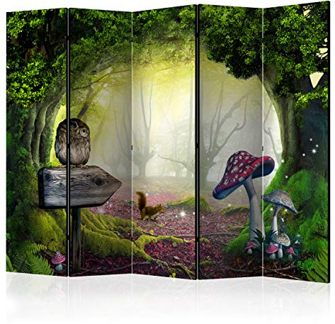 murando Akusticher Raumteiler für Kinder Foto Paravent 225x172 cm beidseitig auf Vlies-Leinwand Bedruckt Akustikschaum Trennwand Spanische Wand Sichtschutz Home Office Kinderzimmer c-C-0194-z-c