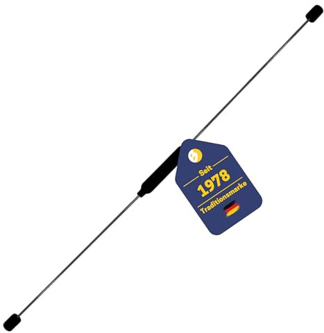 BEST SPORTING Schwingstab Fitness in schwarz I Swingstick für das Ganzkörpertraining I Gymnastikstab mit Anleitung für 16 Übungen I Fitnessgeräte für zuhause I Elastic Fitness Bar