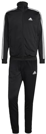 adidas Herren Basic 3-Stripes Tricot Track Suit, Black, XXL