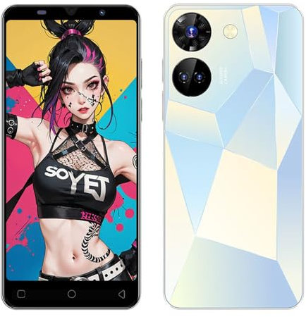 JtQtJ C20Pro Smartphone Barato, 5.0 Pantalla IPS, 16GB ROM 128GB Ampliable, Android 9.0, Dual SIM Dual Camera 3G/2G Móviles y Smartphones Libres (C20Pro-White)