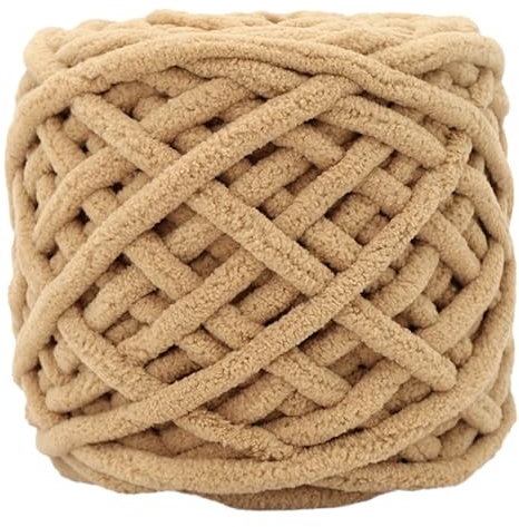 Garn, Deckengarn, weiche, dicke, grobe Wolle for Häkeln, 100 g, flauschiges, grobes Garn for Handstricken, DIY, grobe Strickwolle for Pullover, Hüte, Khaki (Color : Khaki)