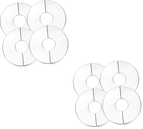 DOITOOL 8stücke Wandflansche Runde Abdeckplatten Für Sanitärinstallationen Verdeckte Wandlöcher Für Duschen Und Rohre Installieren Und Langlebig