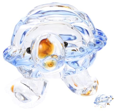 STOBAZA 3stücke Glas Schildkröte Dekoration Handgefertigtes Tischornament Aus Kunstglas Für Kreative Wohnaccessoires Geeignet Für Wohnzimmer Schlafzimmer Und Cafés Bringt Natürliche