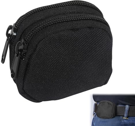 YIIWONI Taktische Gürteltasche Molle-Beutel, Gürteltasche Herren, Molle Tasche Klein, EDC Tasche für Gürtel, EDC Pouch Coin Purse, Mini Tasche für Männer Frauen Wandern Reisen im Freien(Schwarz)
