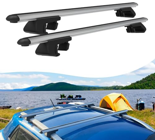 Car Roof Bars For Dacia Duster Hs 2010-2013 Raised Rails Grey