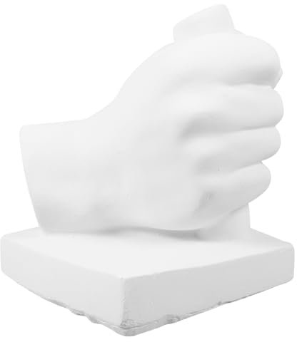 Tofficu Scultura Della Mano in Gesso Strumento Per Esercizi Di Schizzi e Disegno Decorazione in Gesso Per Sculture Blocco Per Imparare Disegnare Le Mani