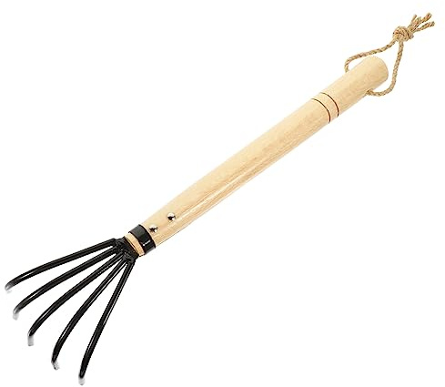 TOYANDONA Rastrillo De Púas Mango De Madera Herramienta Duradera Rastrillo para Excavar