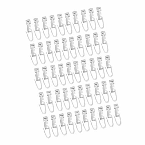 50 ganchos deslizantes para cortinas con gancho para colgar cortinas
