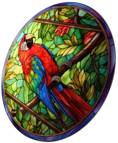 HAMPPLIES Pegatina Estática Anticolisión para Ventanas Diseño Colorida Decoración Interior y Exterior Protección contra Choques de Aves Reutilizable Adhesivo