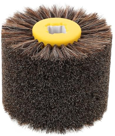Operitacx Roue de Polissage en Crin de Cheval pour Meuleuse, Tête de Brosse de Polissage Rotative, Outil Polyvalent pour Meubles et Bois, Accessoire Léger et Pratique, Usage Professionnel
