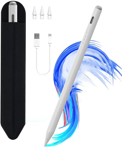 Stylus Pen for iPad11&10thGen,14Mins Faster Charge, with Pencil Holder,Palm Rejection, Tilt Sensitivity, for iPad Air11&13-inch(M3/M2), iPad Pro 11&13-inch (M4),iPad 6-11th,iPad Pro 11/12.9 inch