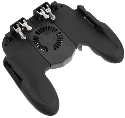Kisangel Universal Mobile Game Controller with Battery Six-finger Portable Game Grip for Smartphone Gaming Accessories