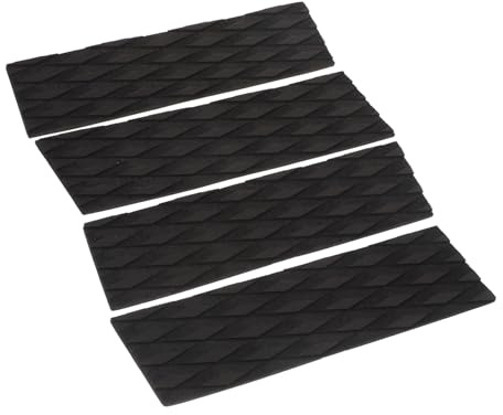 Toddmomy 4 Stück Surfboard Traction Pad Selbstklebend Rutschfestes Deck Grip Matte Zuschneidbar für Surfboards Skimboards und Funboards Bequem und Leicht