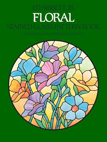 Floral Stained Glass Pattern Book