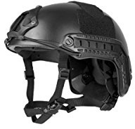 Lancer Tactical Airsoft Paintball Helmet Lightweight Polymer BallisticHelmet (Medium-Extra Large) (Black, Medium-Large)