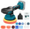 ANANCYI Pulidora de 18 V, 6 pulgadas, con 12 accesorios, 6 velocidades variables, para Makita BL1830, BL1830B, BL1840, BL1840B, BL1850, BL1850B, BL1860B