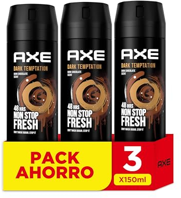 Axe Desodorante Bodyspray Dark Temptation 150ml, 3 Unidades
