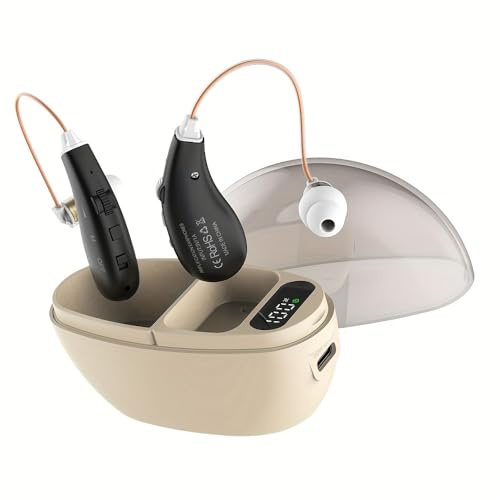VOCOMAXA Armonía Auditiva – Dispositivo individual con estuche de almacenamiento, puerto de carga USB-C, reductor de ruido, fácilmente ajustable (negro)