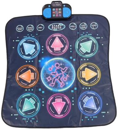 Rosvola Dansmatta Elektronisk Dansmatta för Barn, Rolig Musikleksak för Hem och Skola, Lätt och Säker, 91 X 87,5 Cm