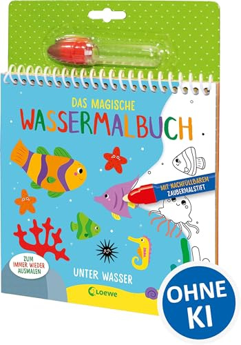 Das magische Wassermalbuch - Unter Wasser: Male die tollen Motive mit dem enthaltenen Zaubermalstift immer wieder aus