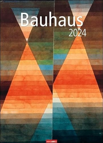 Bauhaus Kalender 2024. Hochwertiger Wandkalender mit 12 wichtigen Kunstwerken des 20. Jahrhunderts. Großer Kunst-Kalender 2024 XXL. 49x68 cm. Hochformat