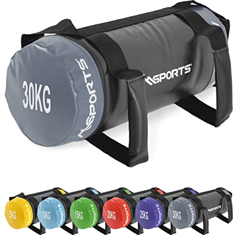 MSPORTS Power Bag Premium 5-30 kg Fitness Bag - Sandsack für Functional Fitness Gewichtssack (30 kg)