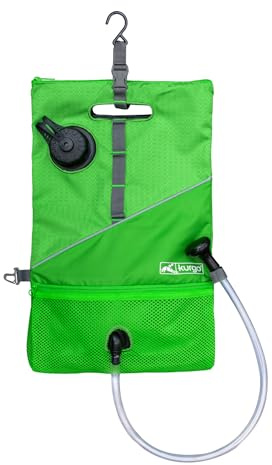 Kurgo Douche Portable pour Chien, idéale pour l’extérieur, randonnées ou Camping, capacité 6 L, Vert
