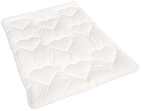 Traumschloss Naturfaserbett Baby Royal Kinder Leichtbett | Bezugsstoff aus Baumwolle und Lyocell | atmungsaktive Füllung | Champagner | 100 x 135 cm