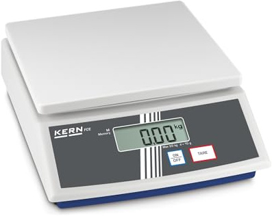 Kern FCE 6K2N modell FCE-N bordsvåg, 6 kg vägområde, 2 g läsbarhet, 2 g reproducerbarhet, 252 mm × 228 mm × 12,5 mm vägplatta