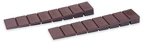 Cunei distanziatori per mobili, in plastica, divisibili in 8 segmenti, marrone (10 pezzi)