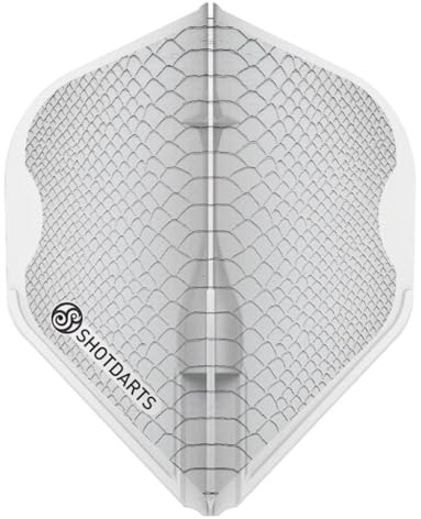 Shot! L-Style Americana Gator White L1 - Dart Flights