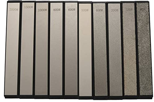 OVNSHVN 10 Stücke Set Diamant Schleifstein Messerschärfer für Schärfer