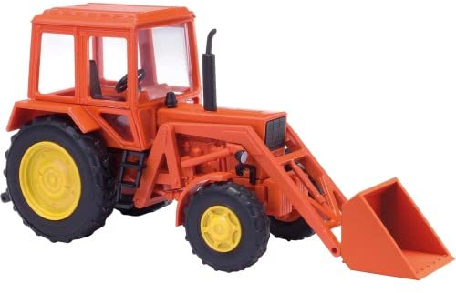 Busch 51315 H0 Landwirtschafts Modell Belarus MTS-82 Frontlader, Orange