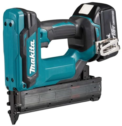 MAKITA DFN350RFJ Minibradnagler 18 V LXT 18 Ga (2 x 3,0 Ah) im Makpac Koffer