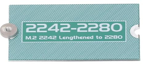 Dpofirs Scheda SSD M.2 NGFF NVME, Staffa Adattatore di Estensione Lunghezza M.2 NGFF NVME per 2242-2280, Piastra Scheda Staffa di Estensione PCB NVME M.2 SSD da 2242 a 2280,