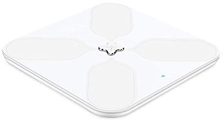 LEONYS Bluetooth Body Fat Balance, WiFi Smart Smart Sans fil BMI Balance Body Composition Corps Moniteur Analyseur de santé avec une application Smartphone pour le poids corporel, la graisse, l'eau, l