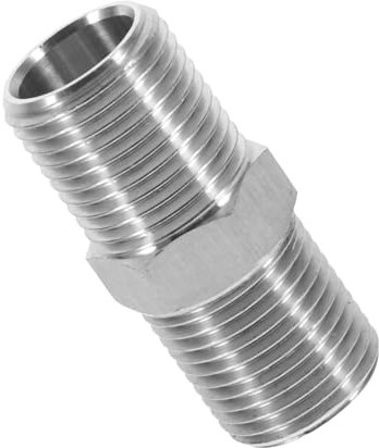 FUNOMOCYA Hose Coupler 1/2 Inch Fitting Garden Hose Adapter Stainless Steel Plumbing Parts