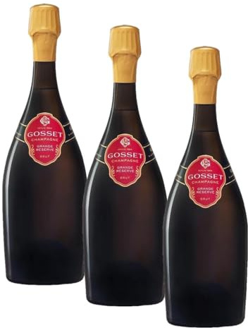 Champagne Gosset Grande Réserve - 75 cl (Lot de 3)